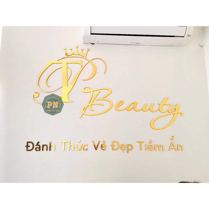 Bộ Chữ - Logo Dán Tường_Bảng Trang Trí Nhà Cửa Tên Shop Spa,Nail,Mi Thiết Kế Theo Yêu cẦu