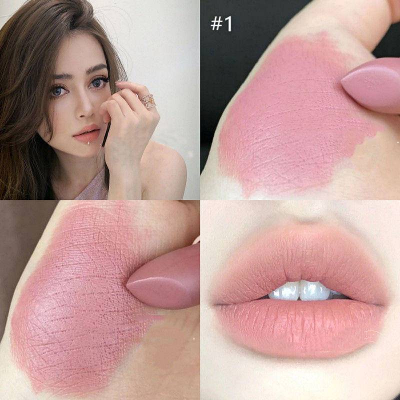 Son Kem Lì Tông Màu Socola Đậm / Xám Đậm / Nâu Trang Điểm Chống Nước Lâu Trôi