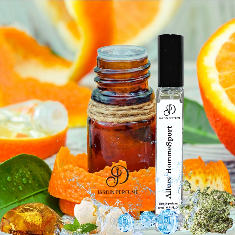 Nước hoa nam ALLURE HOMME SPORT 10ml hiện đại nam tính mạnh mẽ thơm lâu | Body mist nam by JARDIN PERFUME