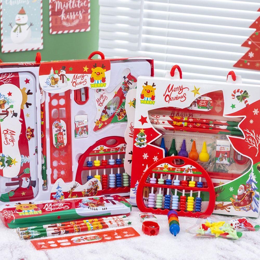 Set 7 Dụng Cụ Chuốt Bút Chì Họa Tiết Giáng Sinh Dành Cho Trẻ Mẫu Giáo