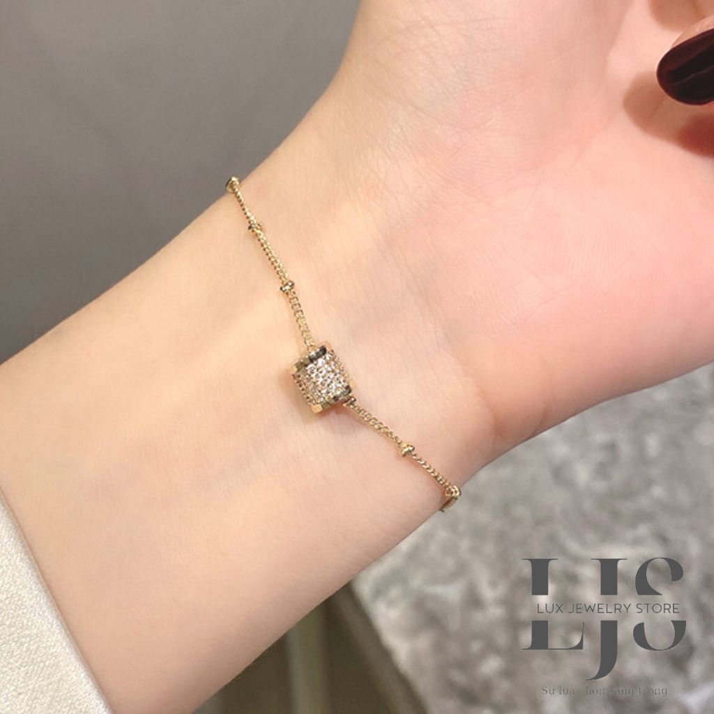 Lắc tay nữ Lux Jewelry, vòng tay nữ bạc 925 cao cấp