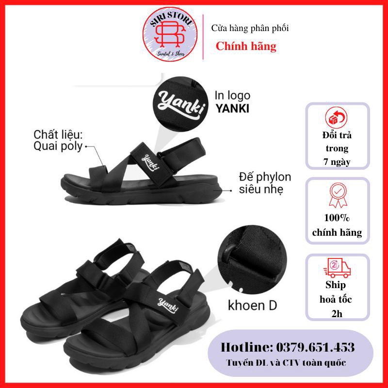 Giày Sandal Yanki Nam Quai Chữ Z Chéo Đế Cao Su Quai Dù Đi Học Đi Làm Đi Chơi Full Size YY021G - Siristore
