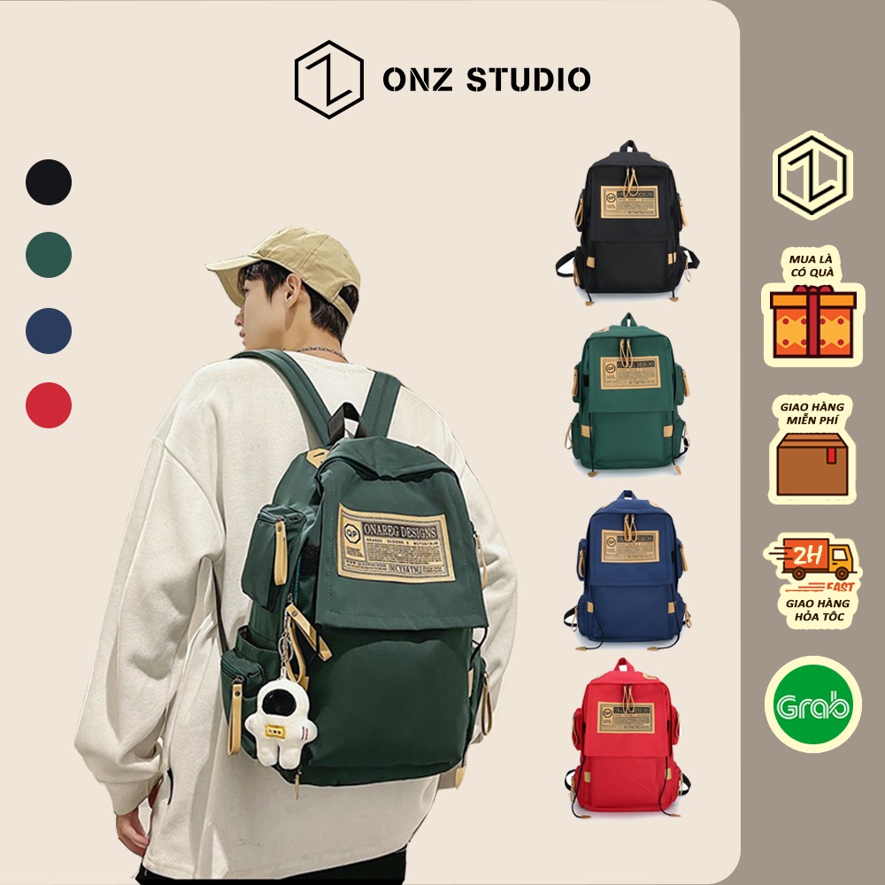 Balo - Cặp sách học sinh đi học đi chơi ONAREG DESIGNS unisex phong cách Hàn Quốc OnZ Studio BL03