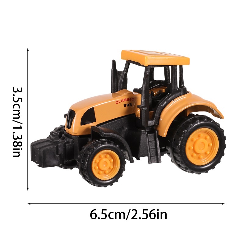 Mô Hình Xe Công Trường Mini Bằng Hợp Kim Độc Đáo Cho Bé