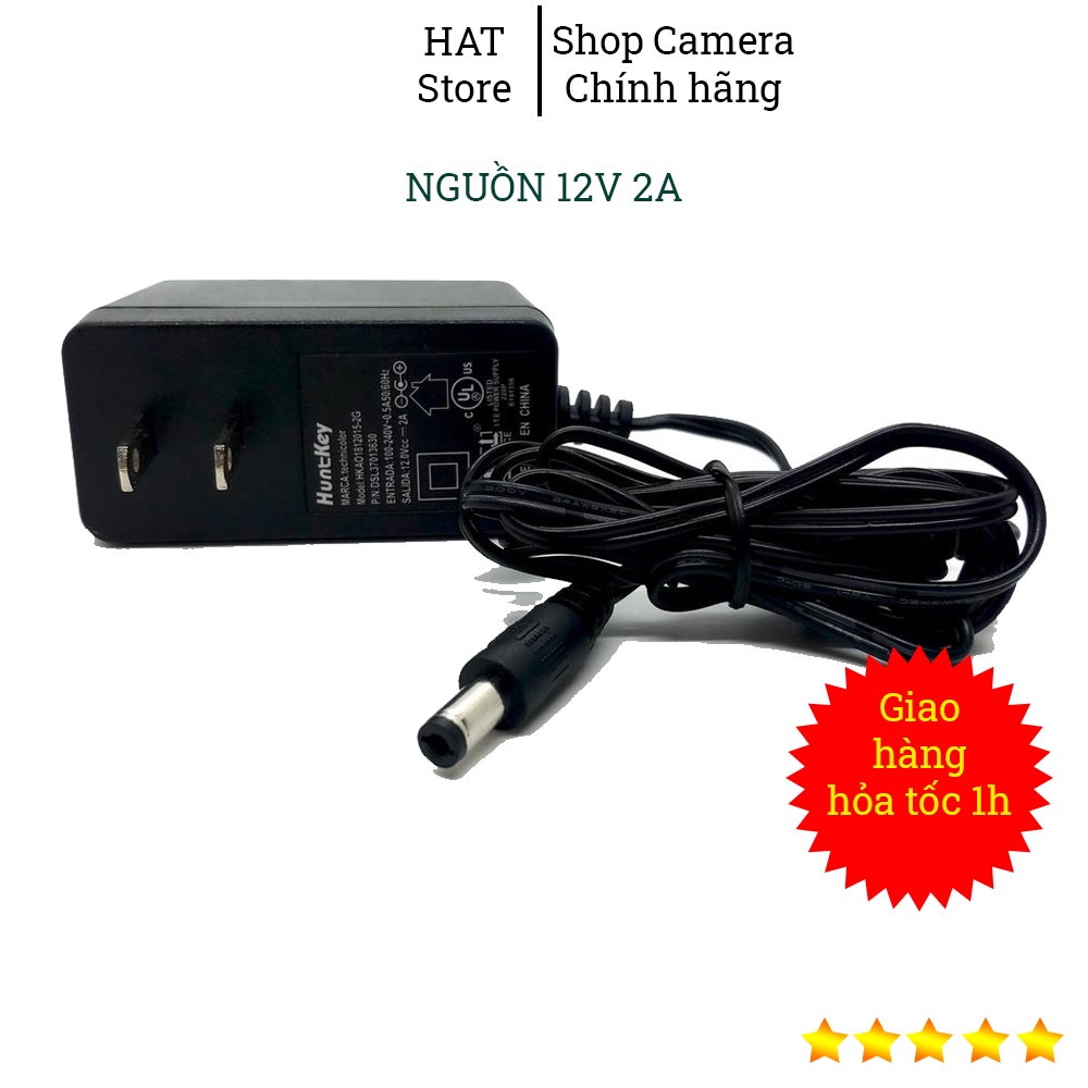 Nguồn 12v 2a Phicom/Huntkey Hàng chất lượng chuyên dùng cho camera, led