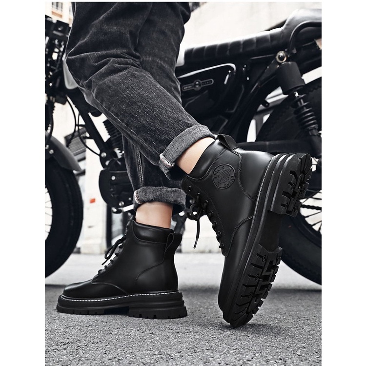 Giày cao cổ nam phong cách biker cực chất Sport fashion thời trang ulzzang Hàn Quốc TH-18
