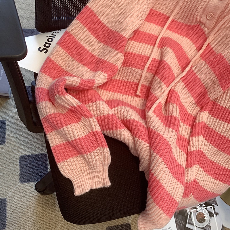 Áo Khoác sweater Dệt Kim Mỏng Có Mũ Trùm Thời Trang Thu Đông Mới Cho Nữ