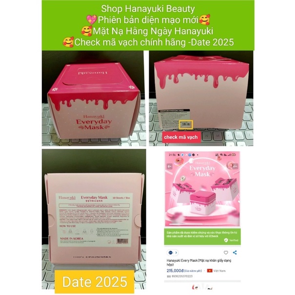 MẶT NẠ HÀN QUỐC DƯỠNG DA HẰNG NGÀY HANAYUKI-HANAYUKI EVERYDAY MASK