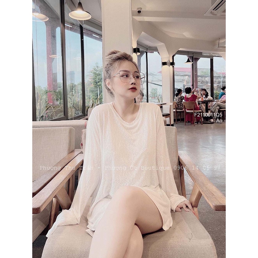 Áo thun giấy tay dài khoét sau hàng đẹp!