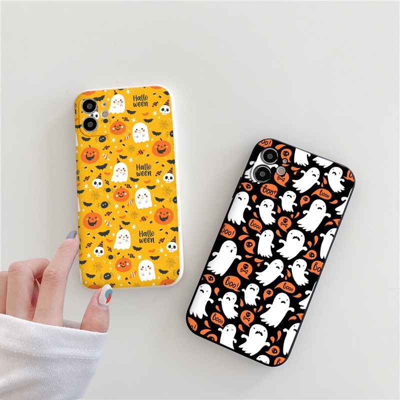 Ốp lưng iphone Boo bí ngô Halloween cạnh vuông 11/12/13/pro/max/plus/promax/6/6plus/6s/6splus/7/7plus/8/8plus/x/xr/xs