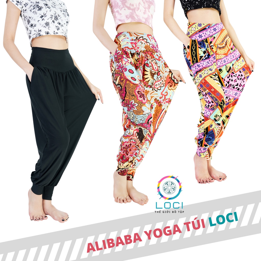 Quần Alibaba LOCI tập múa, zumba, yoga tiện dụng thiết kế thới trang đẹp ở phòng tập thoải mái ở nhà