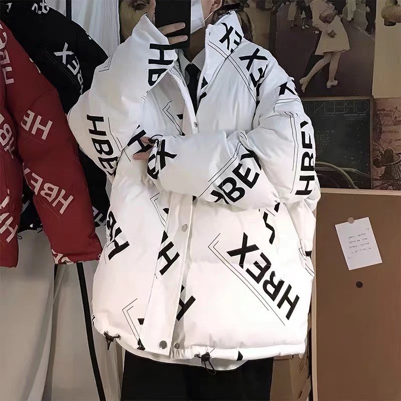 Áo khoác nam form rộng, áo khoác phao nam trần bông hoạ tiết trẻ trung phong cách Unisex