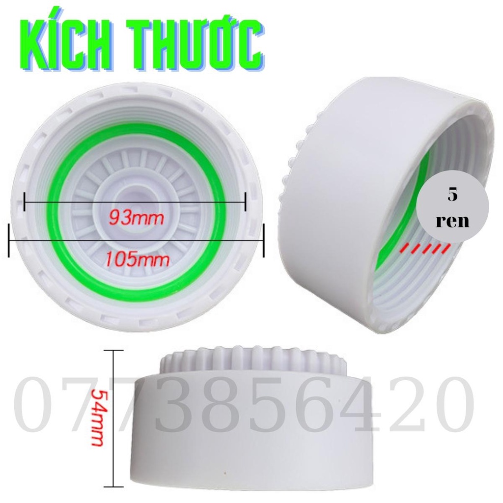 Nắp đậy lõi lọc nước ro Gali bằng nhựa, đường kính ngoài 105mm, cao 54mm, tặng ron đệm, hàng chính hãng thay thế yên tâm