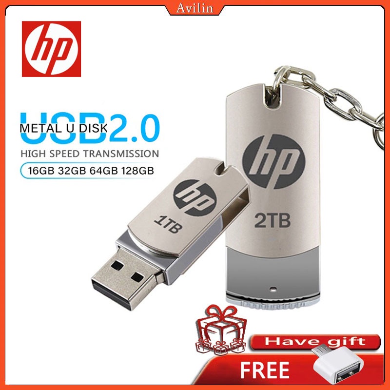 Usb HP Flash Drive256GB 128GB 512GB 1TB 2TB USB 64GB 32 16GB 8GB 4GB 2GB 1GB Có Móc Khóa