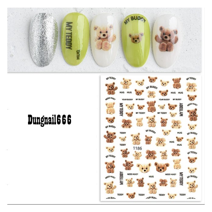 sticker trang tri nail mã jo1186