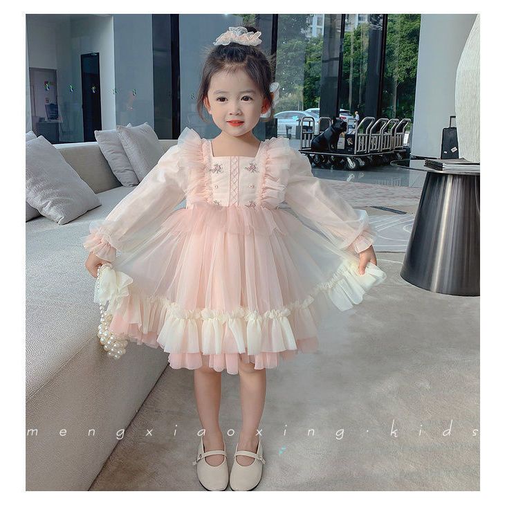 Đầm Công Chúa Lolita Phong Cách Mùa Thu 2022 Mới Cho Bé Gái