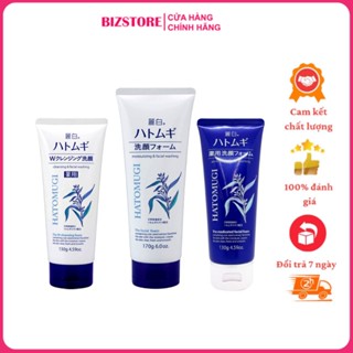 Sữa rửa mặt dưỡng ẩm cho da Raihaku Hatomugi Facial Foam 130g và 170g - nhập khẩu chính hãng Nhật Bản