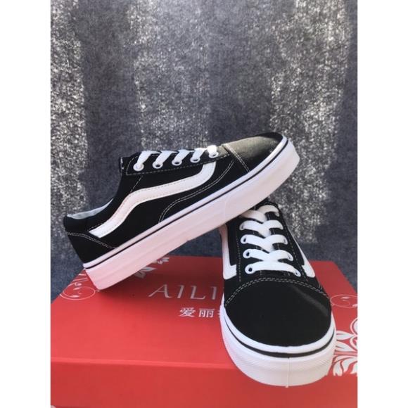 Giaydepthaovy.99 GIÀY 𝐕𝐀𝐍𝐒 OLD SKOOL MÀU ĐEN  vệt trắng Giày neaker nam nữ