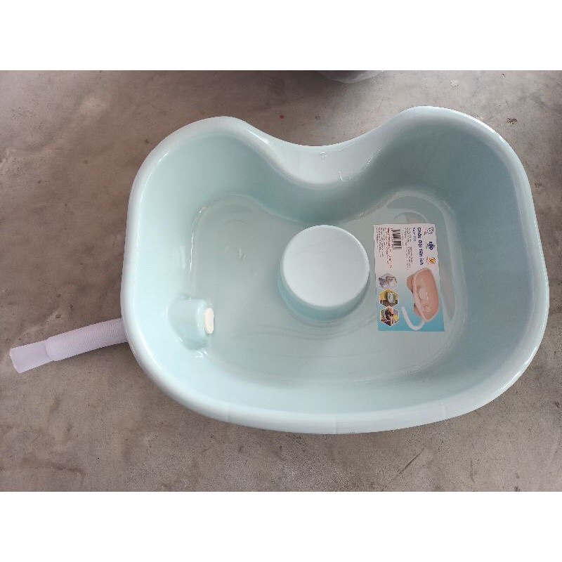 Chậu gội đầu tại giường cho người già, bà bầu, trẻ nhỏ Nhựa Việt Nhật -Thau gội đầu tiện ích - Tee &amp; Mee