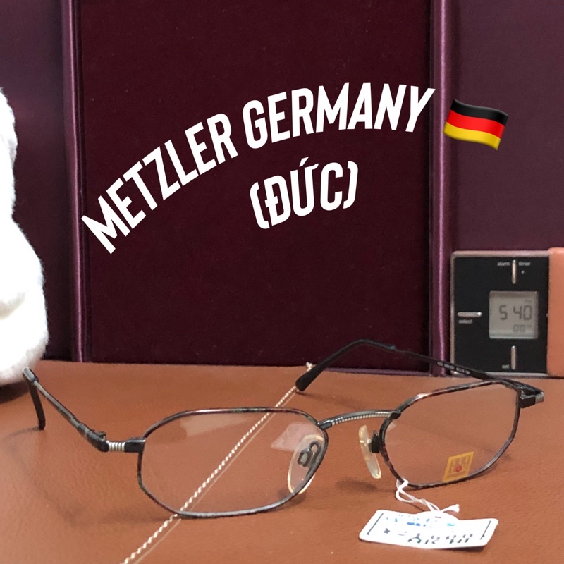 Gọng kính nam nữ kim loại thương hiệu Metzler See You Germany.