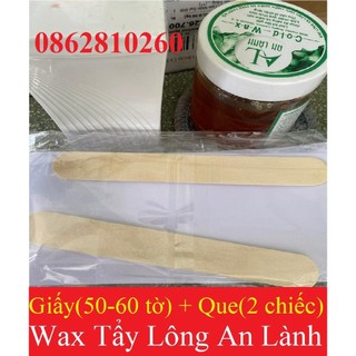Set giấy và 2 que wax lông An Lành