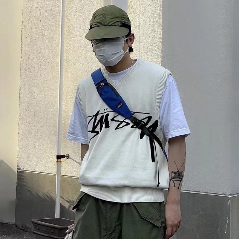 Áo Gile Stussy Len /- Stussy wool Gile Ss22- Áo Len Syussy