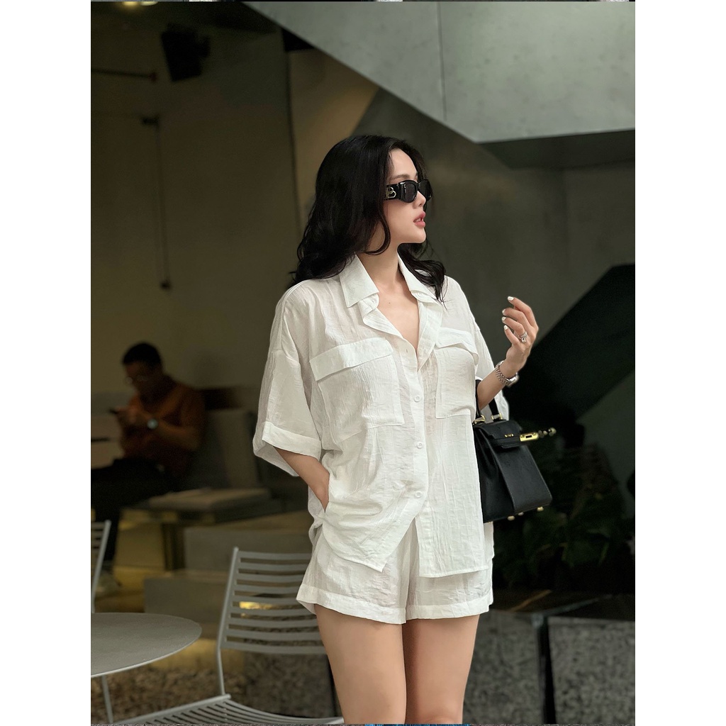 Set Nữ Short Minimalist Kate, Chất Vải Kate Thoải Mái, WSB004, SOMEHOW