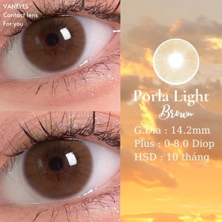 KÍNH ÁP TRÒNG VANEYES Polar Light Brown không viền