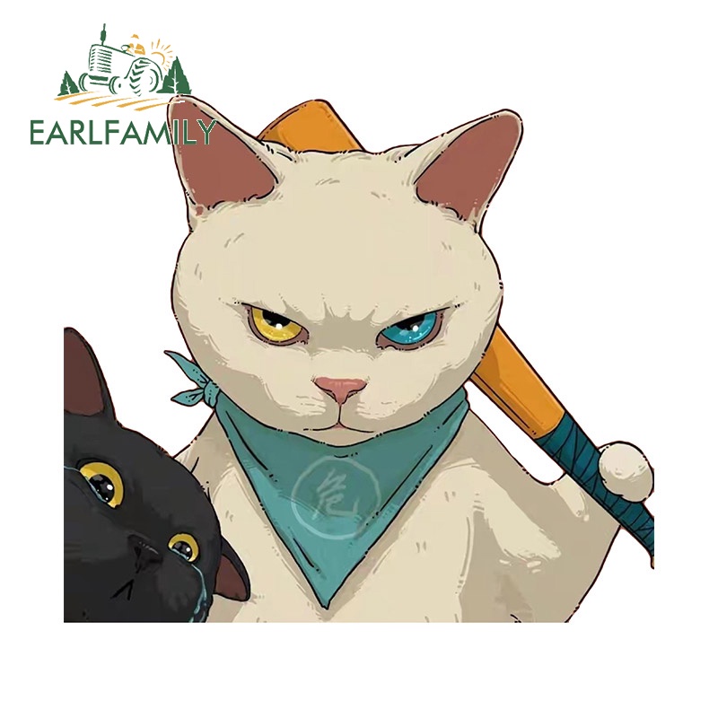 Sticker Dán Trang Trí Xe Hơi / laptop / Hành Lý Họa Tiết Hoạt Hình Vui Nhộn 13Cmx11.7Cm