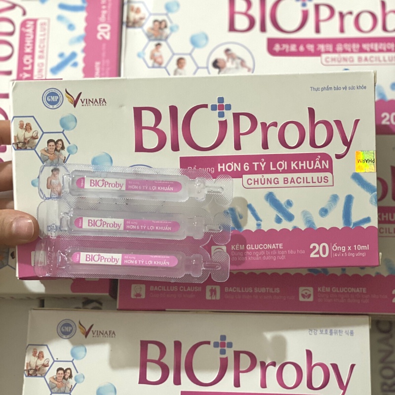 Men vi sinh, men tiêu hóa cho bé, bổ sung kẽm BIOPROBY vinafa 20 lọ*10ml