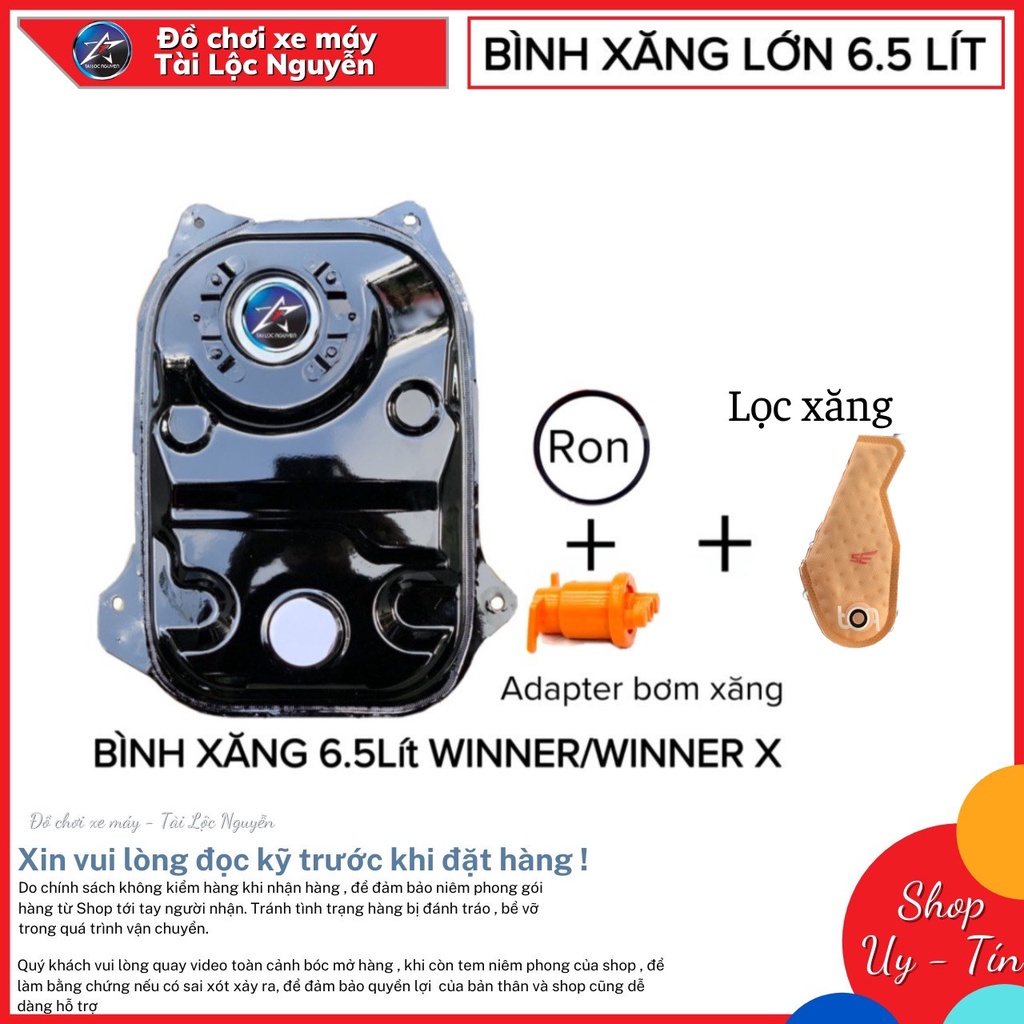 BÌNH XĂNG 6,5 LÍT CHO HONDA WINNER - WINNER X - Kèm phụ kiện