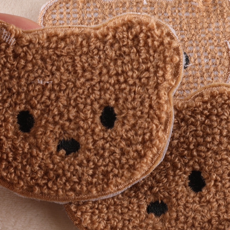 Miếng Dán Ủi Quần Áo DIY Hình Gấu Teddy Hoạt Hình Dễ Thương