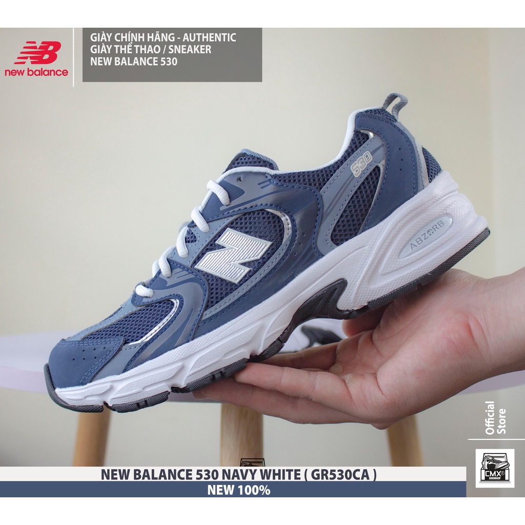 😘  Giày New Balance 530 NAVY WHITE  - AUTHENTIC 100%