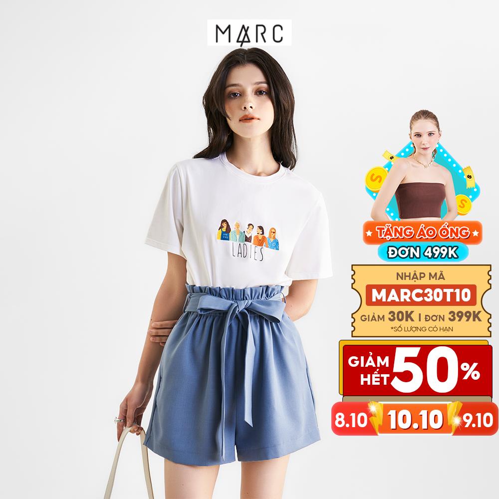 Quần short nữ MARC FASHION lưng thun cột nơ FAVH050522