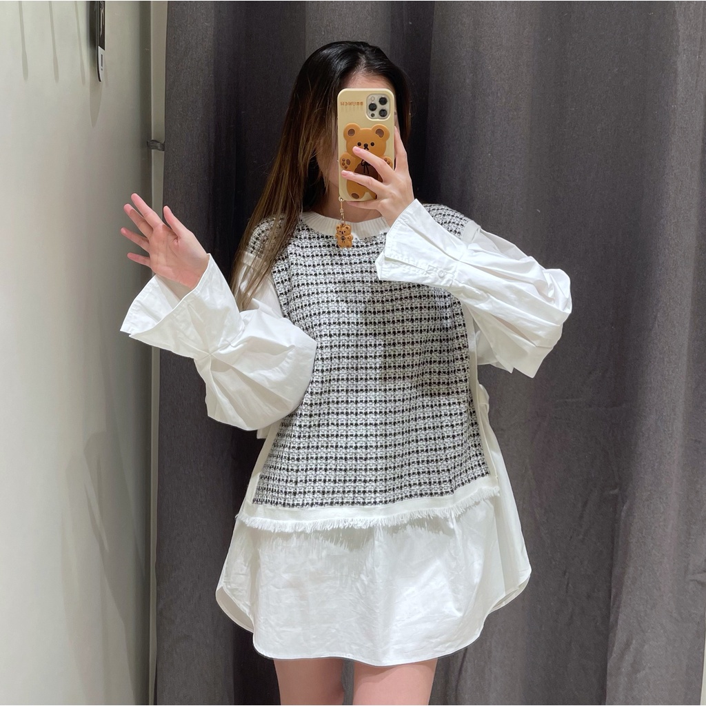 Hàng Mới Về Áo Sweater Zara Tay Dài Phối Tua Rua Kẻ Sọc Kiểu Hàn Quốc Thời Trang Mùa Đông 2022 Cho Nữ