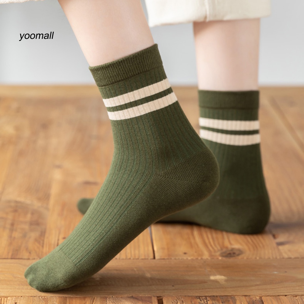 1 Đôi Vớ Mềm Mại Thấm Hút Mồ Hôi Mùa Đông Cho Nữ
