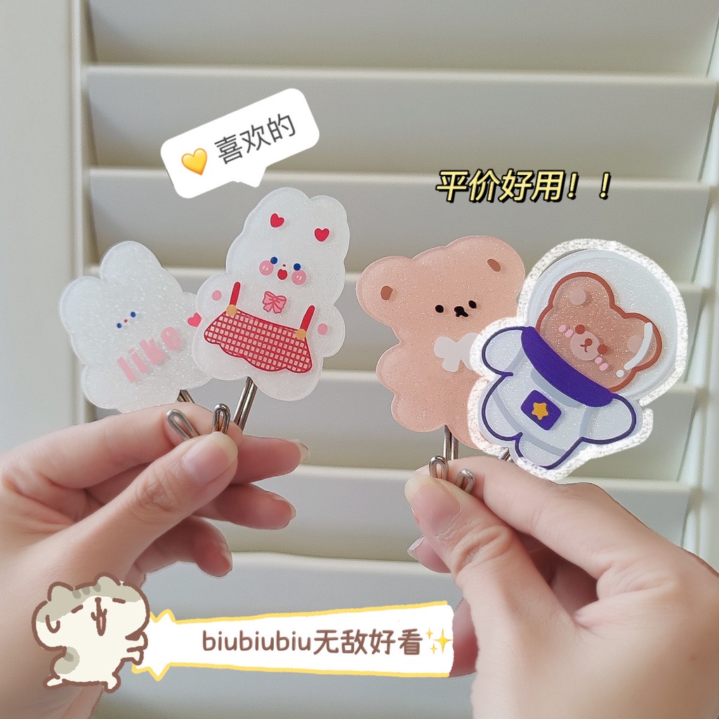 Móc Treo Đồ Dán Tường Bằng Acrylic Dễ Thương