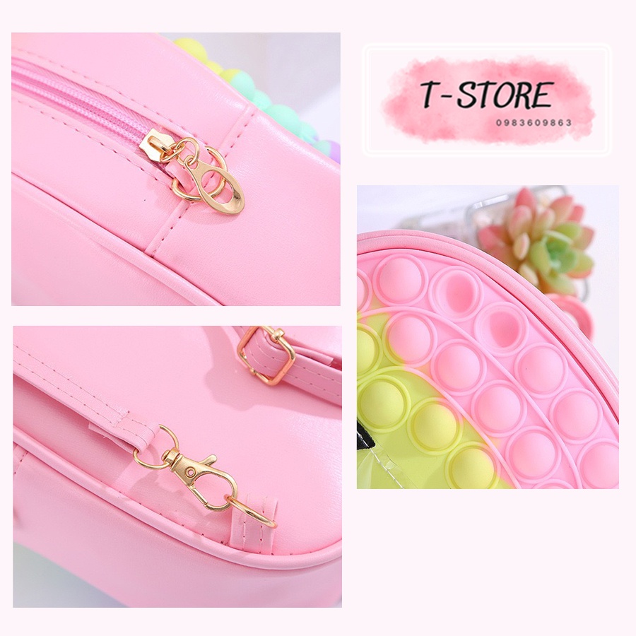 Balo cho bé hình công chúa elsa, balo pop it ngộ nghĩnh, dễ thương