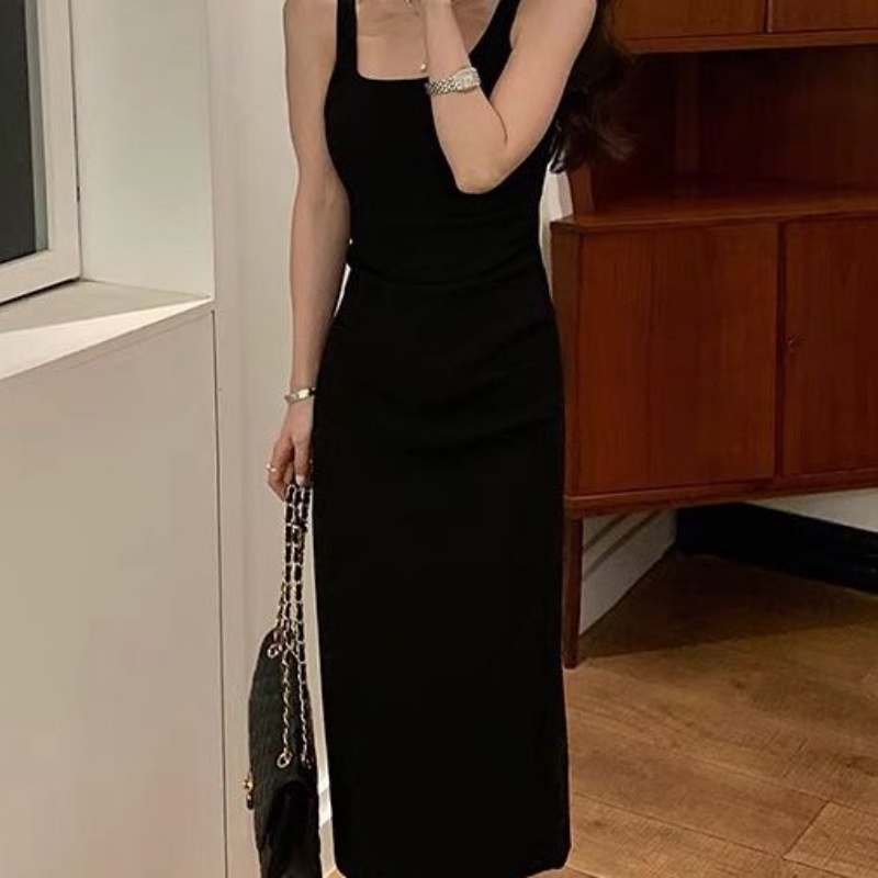 Đầm Dài Hai Dây Dáng Ôm Thời Trang Mùa Hè Pháp Hàng Mới 2022 Dành Cho Bạn Nữ