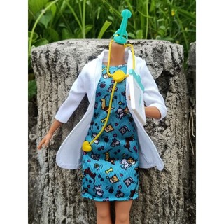 Quần Áo Bác Sĩ Búp Bê Barbie