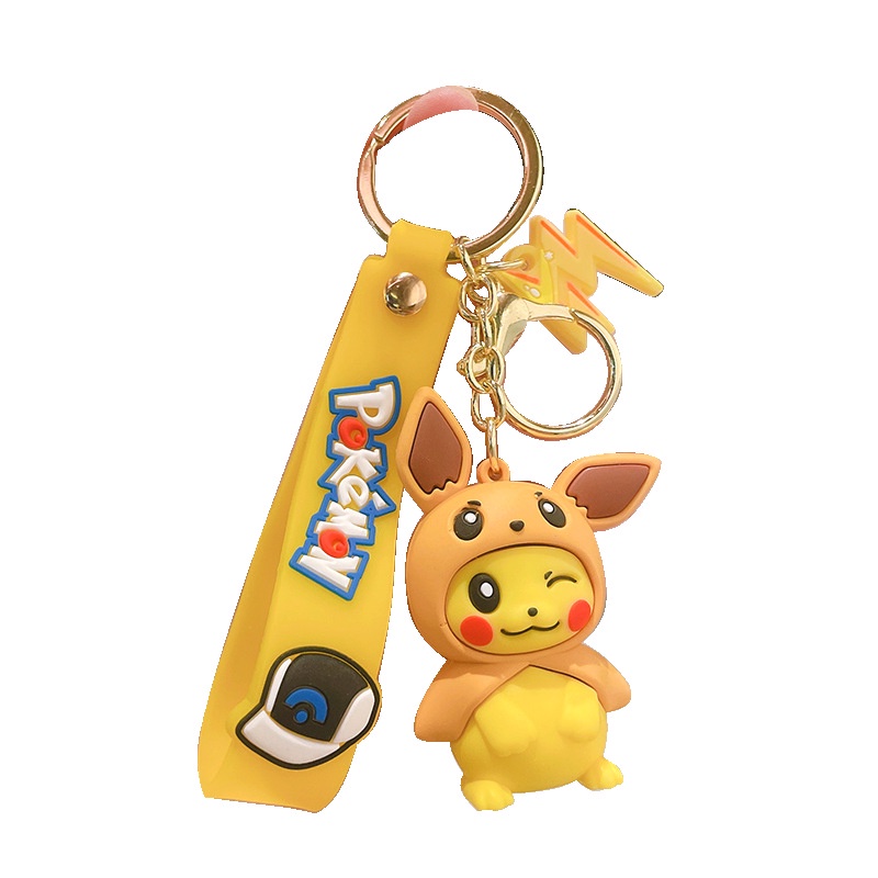 Móc Khóa Hình Pikachu / Vịt Pokémon Đang Yêu Dễ Thương