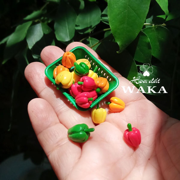 Mô hình Trái Ớt Chuông Mini- Rau Củ Quả Mini 1/12