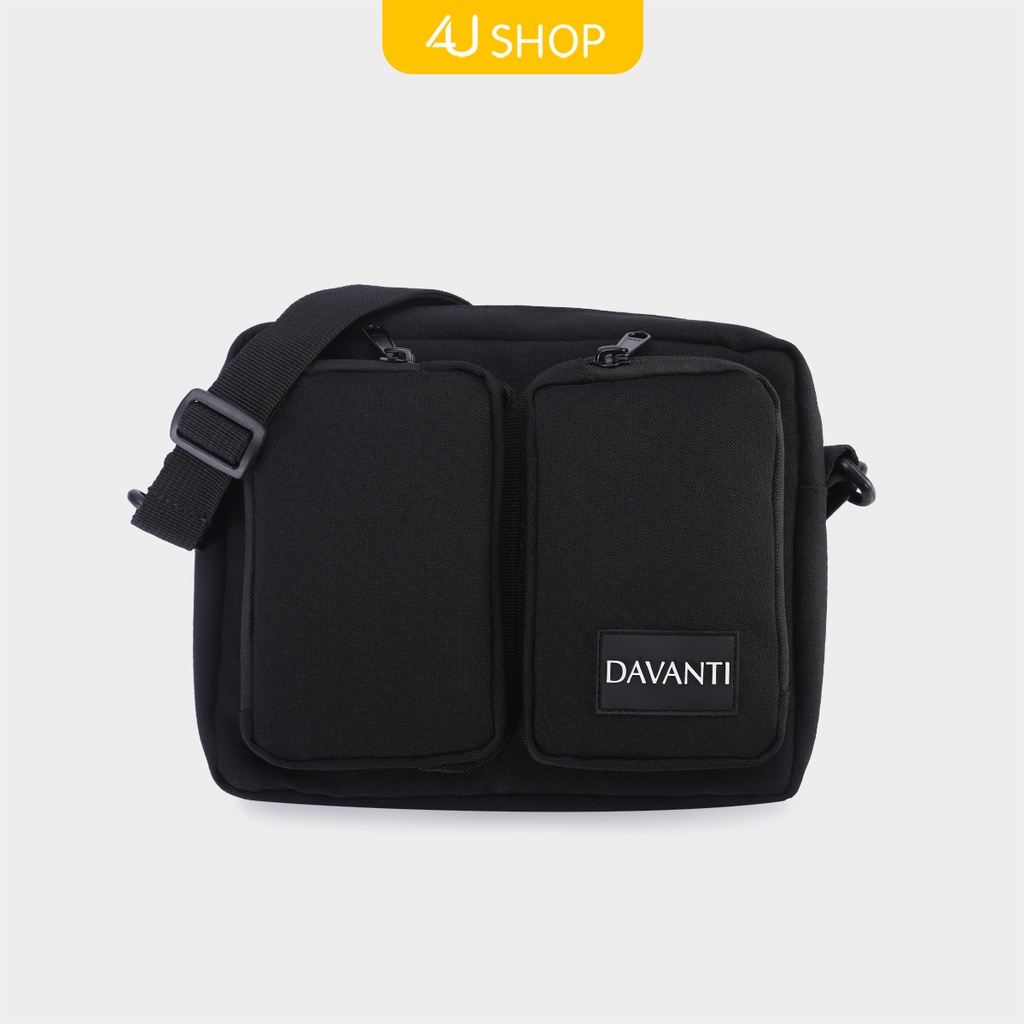 Túi Đeo Chéo Vải Canvas Davanti Nhiều Ngăn Tiện Dụng DV297