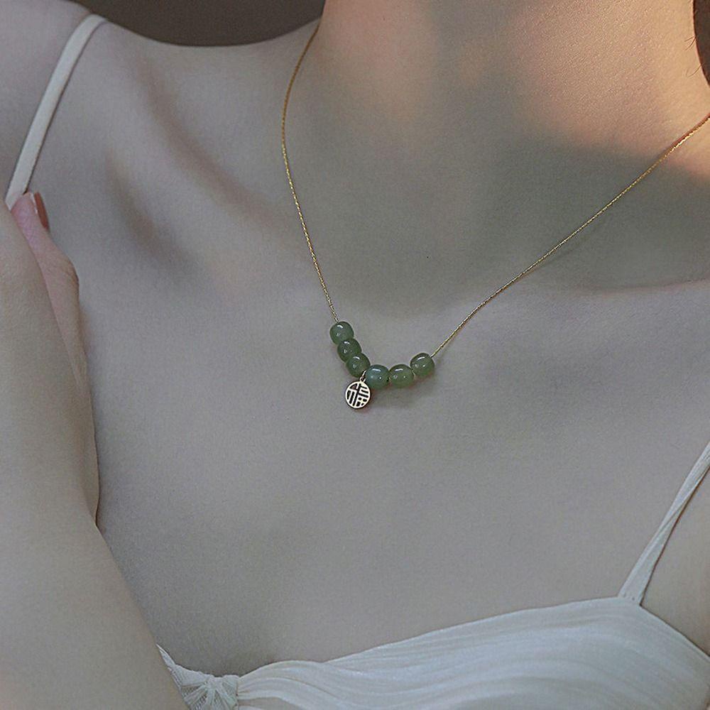 Vòng Cổ Choker Đính Hạt Đơn Giản Phong Cách Retro Cho Nữ