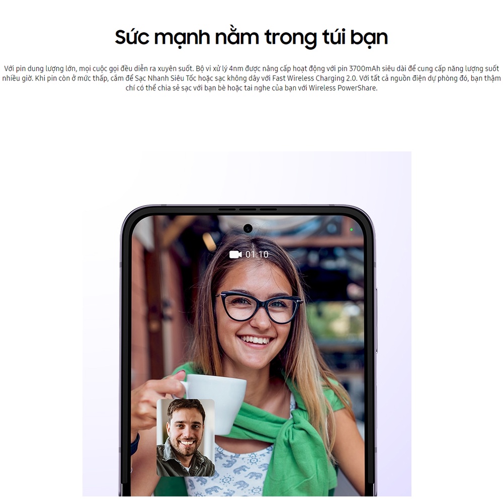 Điện thoại gập Samsung Galaxy ZFlip 4