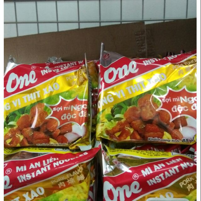Thùng 30 Gói Mì A-One Thịt Xào. 85g*30 gói Mì ăn liền