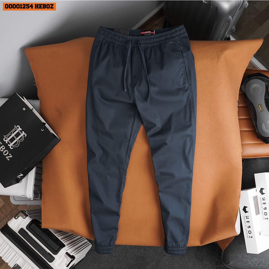 Quần jogger nam  kaki cotton Heboz 4M, chất vải kaki cao cấp, thoáng mát, dáng chuẩn  - 00001254