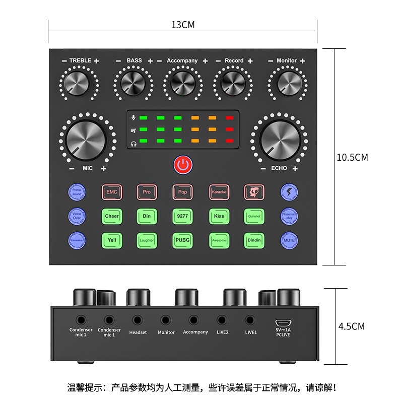 Bộ Sound Card V8S Và Micro Bm 800 Tặng Tai Nghe  Hát Livestream - Karaoke - Thu âm