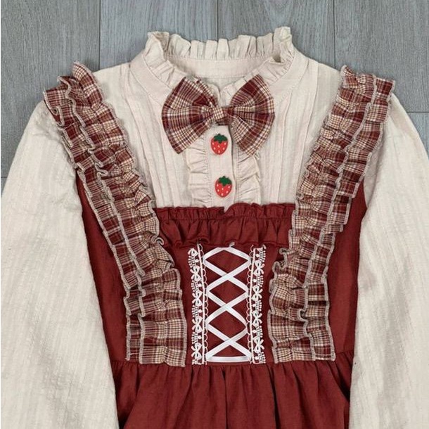 Váy Lolita Little Red Riding Hood tay dài dễ thương Minami Vogue