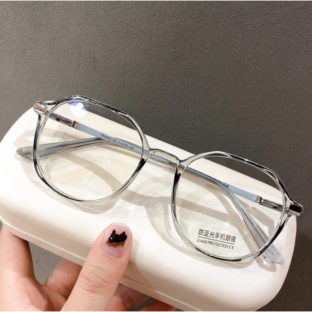 Kính Mát Gọng Tròn Chống Tia Uv400 Thời Trang Cho Nữ